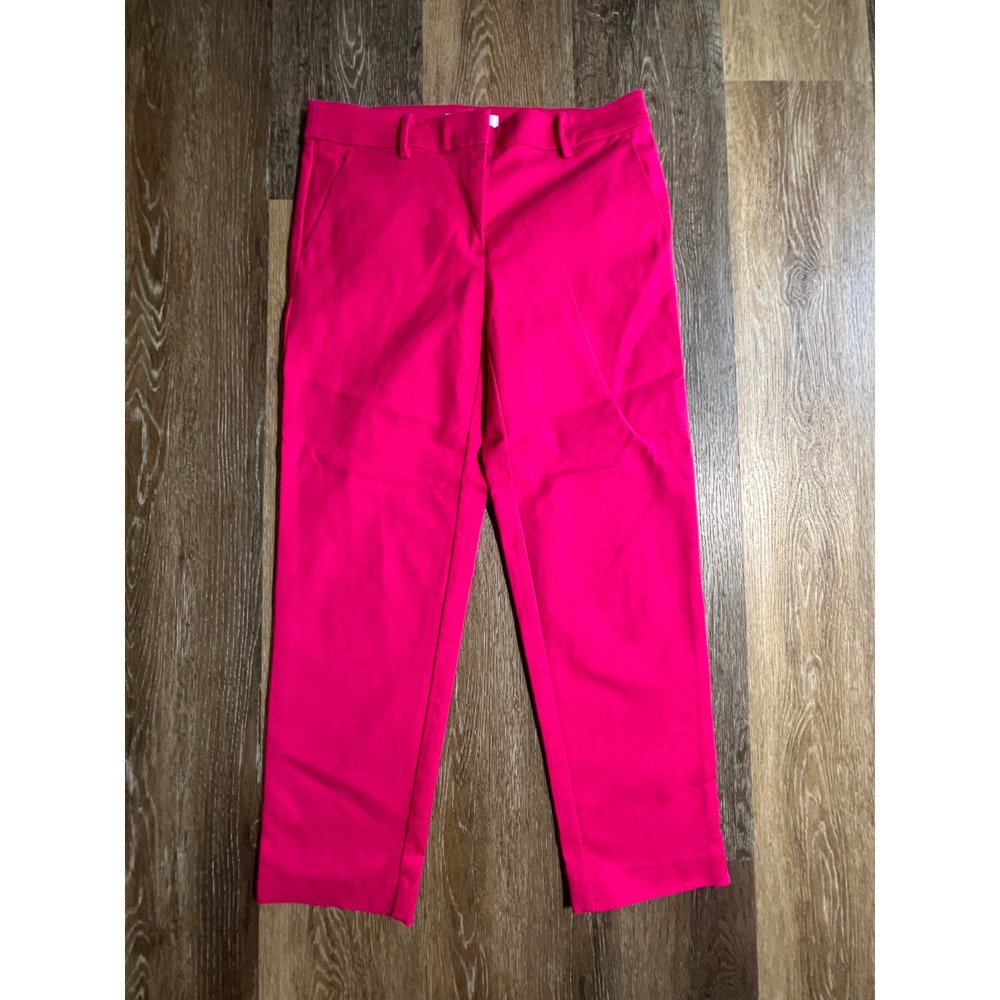 Loft Riviera Slim Pants Womens 2 Hot Pink Excellent Business Casual Trousers